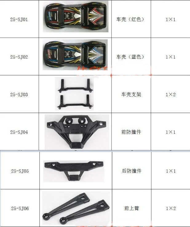 JYRC 9125 XLH 1/10 RC автомобильные запасные части полные 25 SJ01 ~ ZJ06 корпус шины бампера