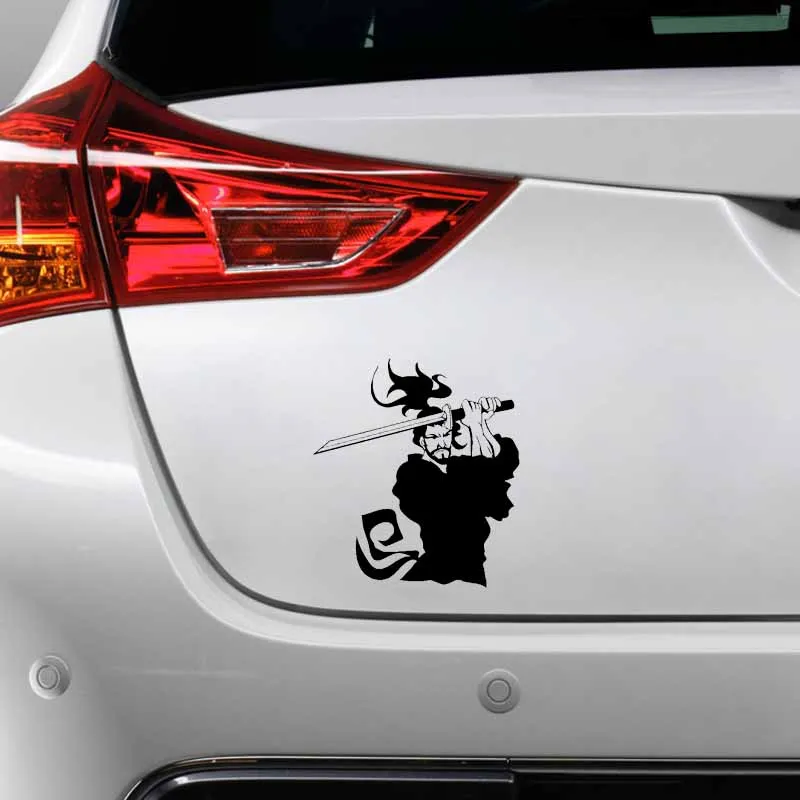 YJZT 12 7 см * 14 2 японская автомобильная наклейка самурая виниловая индивидуальная