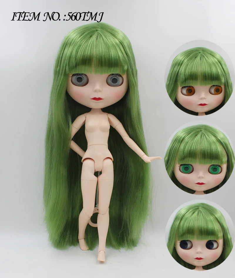 Promotion price BJD joint 2 TMJ DIY Nude Blyth doll birthday gift 4 colour big eyes dolls with beautiful Hair cute toy | Игрушки и хобби