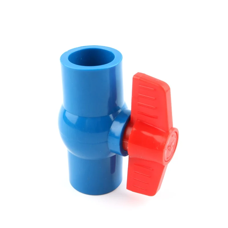 1 шт. 3/4 &quotx 3/4&quot 25 мм до ПВХ шаровой клапан Слип запорная ручка Клапан трубы