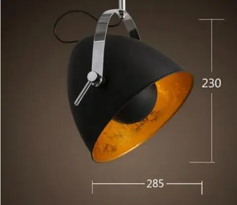 値段 現代のシンプルな白黒ペンダントランプは古いバー釣り糸鉄シングルヘッドスタジオ照明ペンダントライトZA825618