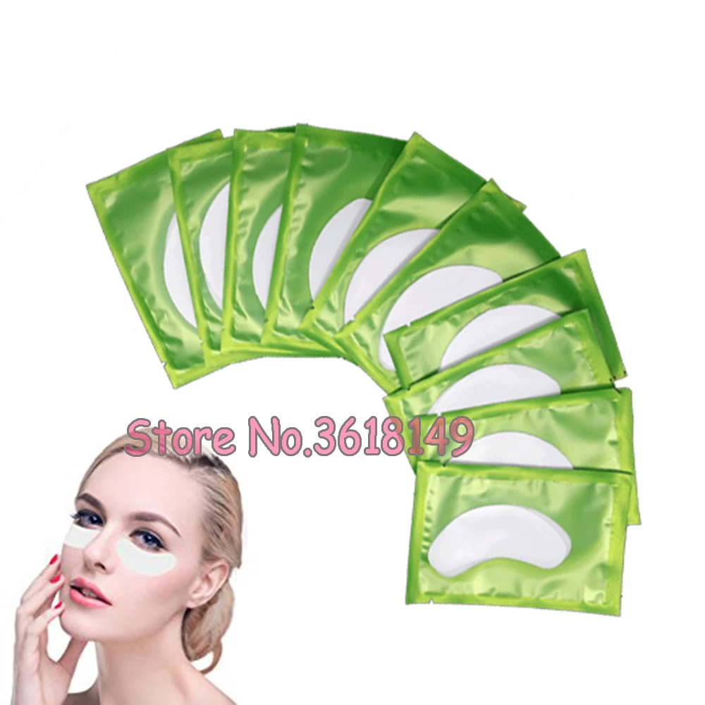 

100 Pairs Under Eye Pads Lint Free Lash Extension Eye Gel Patches DIY False Eyelash Extension Sticker Wraps Makeup Eye Mask Tool