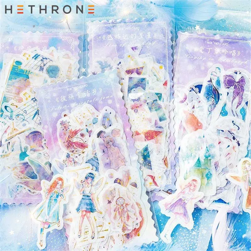 Hethrone 60 шт Сказочный эльф акварельный стикер канцелярский бумажный журнал DIY фото