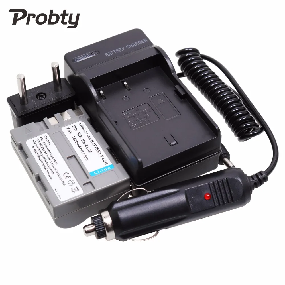 Probty EN-EL3E ENEL3E Аккумулятор для цифровой камеры + зарядное устройство Nikon D300S D300 D100 D200