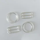 Бесплатная доставка 200 шт. (100 комплектов) пластиковые прозрачные кольца и слайдеры