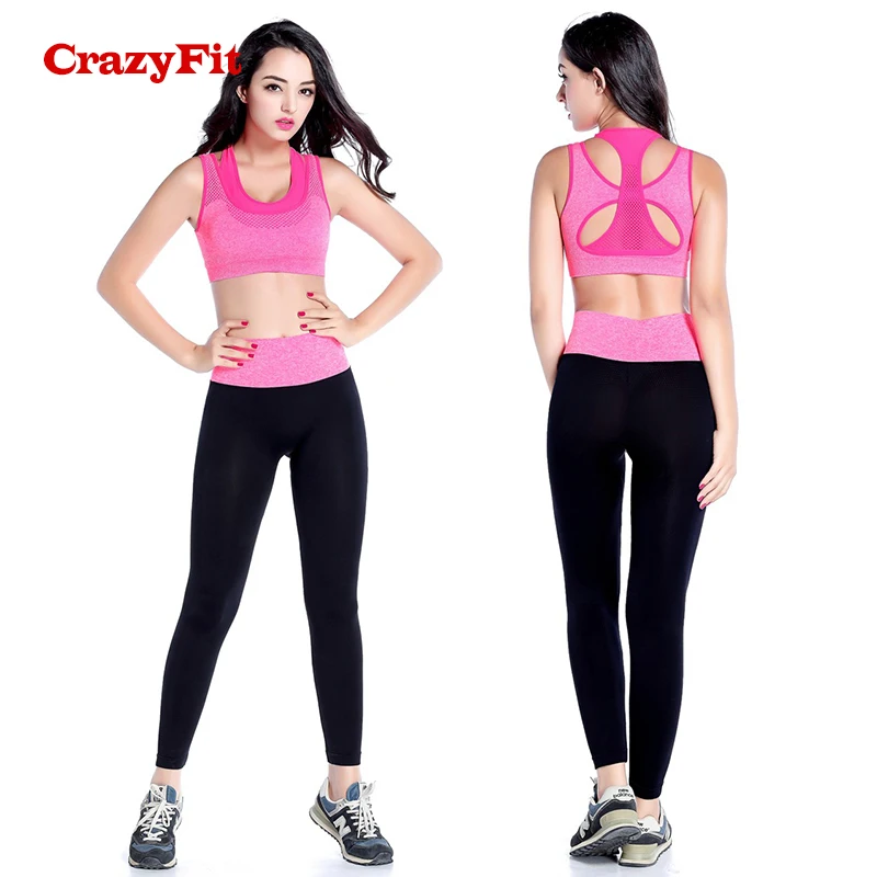 Женский спортивный костюм CrazyFit комплект одежды для фитнеса из 2 предметов 2018