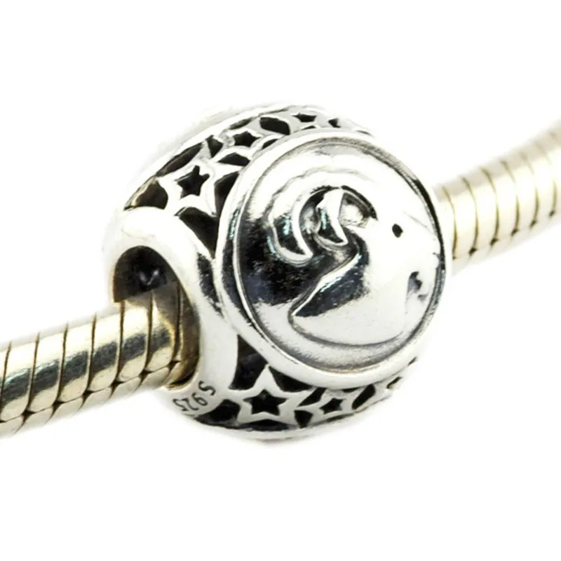 Подходит к подлинным браслетам Pandora осенняя коллекция серебряные бусины 925 пробы