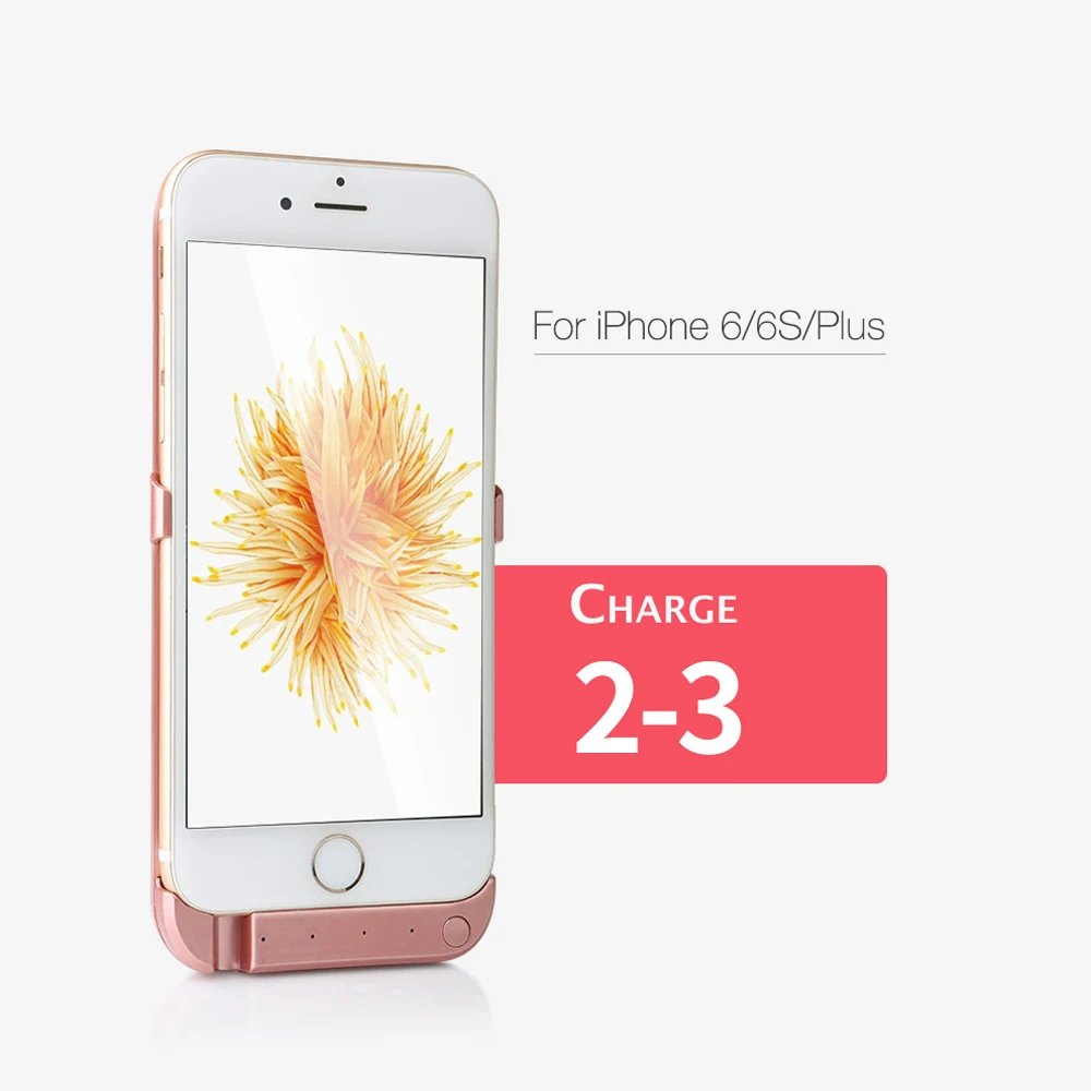 5000/8000 мАч запасной внешний аккумулятор для iPhone 6 Plus зарядное устройство чехол 6s
