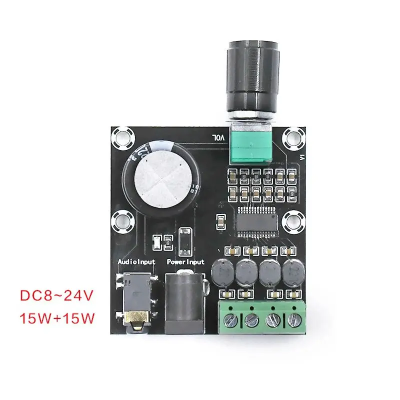 15 вт * 2 двухканальный мини hi fi цифровой аудиоусилитель DIY динамик компактный