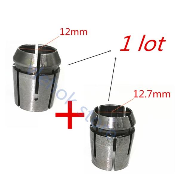 Цанга 1/" 1/4" 3/" 6 мм 8 мм 9,52 мм 12 мм 12,7 мм для BOSCH GOF1200A GOF1200 GOF1300CE GOF1300ACE GOF2000CE GOF1400CE GOF1600CE - Цвет: 2PCS     F  and    G