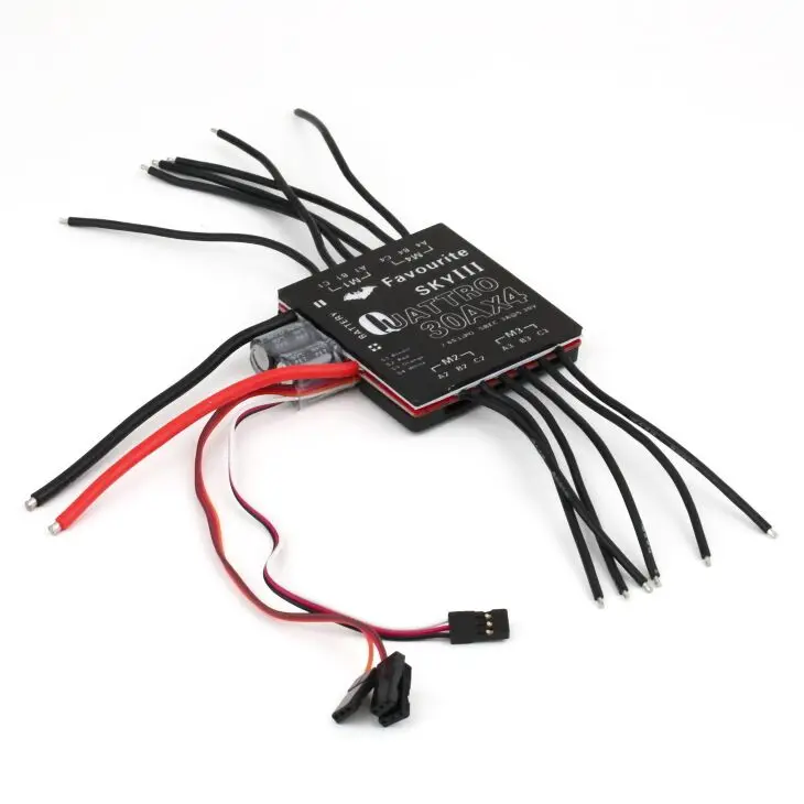 Оригинальный FVT LittleBee 6A/12A/20A/30A ESC 4 в 1 BLHeli OPTO 2-4S поддерживает OneShot125 | Игрушки и хобби