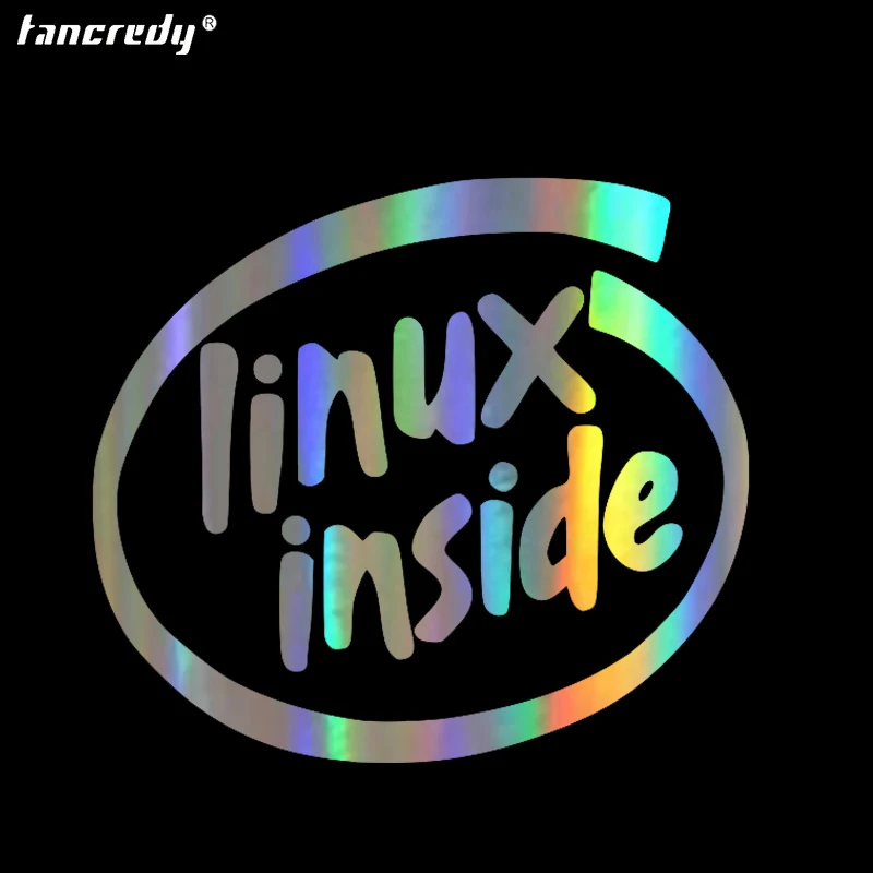 Tancredy 3D Стильные наклейки для автомобиля 15 5*14 3 см Linux внутри Автомобильная