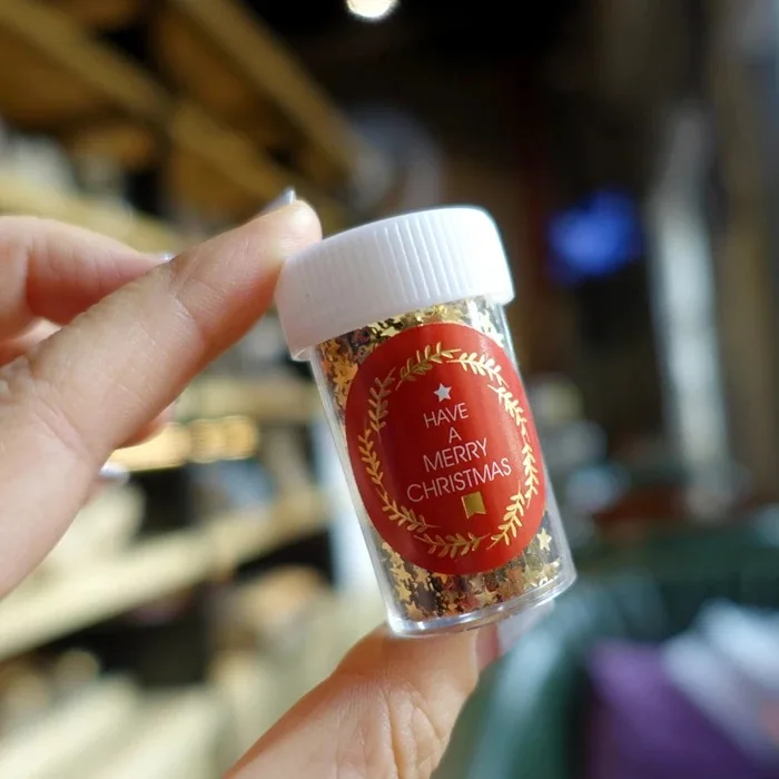 96 шт. золото Рождеством наклейки подарок украшения конфеты для вечерние гостей