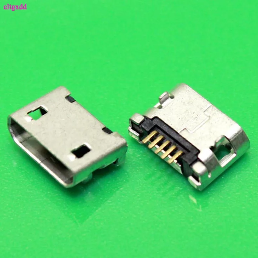 

cltgxdd New high quality 100pcs/LOT Micro USB 5P,5-pin DIP Micro USB Jack,5Pins Micro USB Connector Tail Charging socket