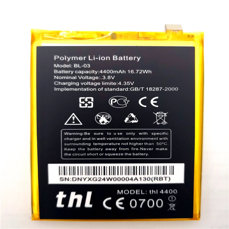 Новый BL 03 Аккумулятор для THL 4400 сотовый телефон ремонт замена аксессуар с