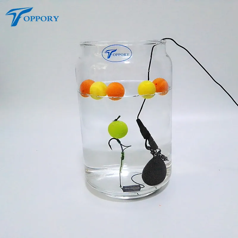 Toppory 2 шт./лот 14 мм Цветные всплывающие приманки для ловли карпа приправленные