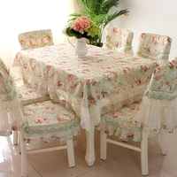 fashion pastoral weaven crocheted home hotel dining cotton table cloth rectangular tablecloth to table covers home decoration