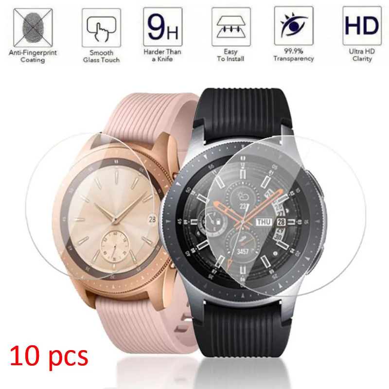 10 шт. закаленное стекло для samsung Galaxy Watch 46 мм Защитная пленка для экрана 9H для samsung Galaxy Watch 42 мм
