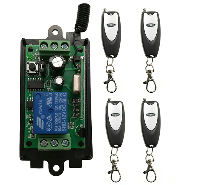 DC 9V 12V 24V 1 CH 1CH RF беспроводной пульт дистанционного управления реле системы