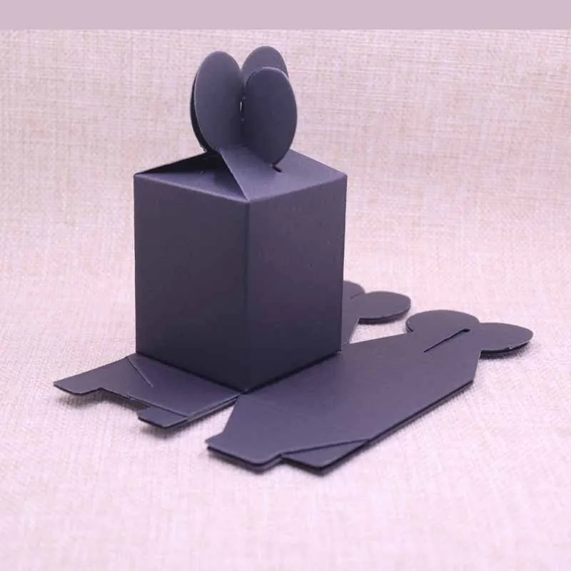 Новое поступление 10 шт. картонная коробка для упаковки и демонстрации черная