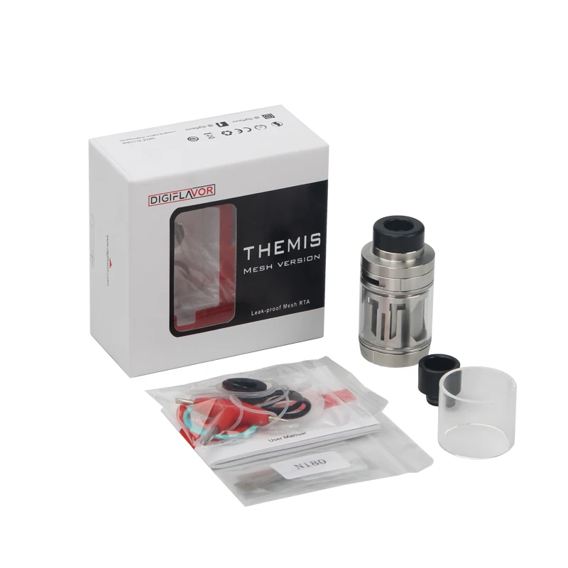 Оригинальный Digiflavor Themis RTA 5 мл как двойная так и одинарная катушка строит