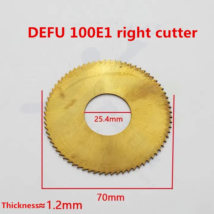 Плоский фрезерный станок 70x1,2x25,4 для DEFU 100E1 копировально-фрезерный станок для обработки замочных ключей замена правой стороны