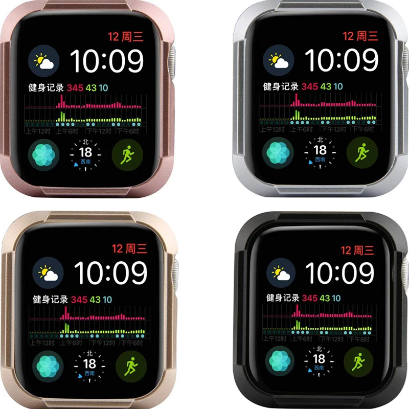 Защитный чехол для Apple Watch 4 44 мм 40 мм iwatch 4 крышка Анти-защита от падения PC Защитная оболочка