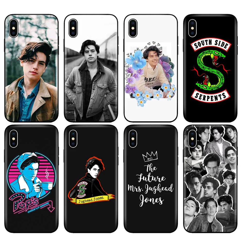 black tpu case for iphone 5 5s se 2020 6 6s 7 8 plus x 10 cover for iphone xr xs 11 pro max case tv riverdale jughead jones free global shipping