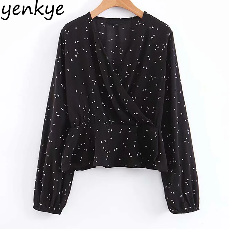 2019 Для женщин сексуальные полупрозрачные с принтом в виде сердечек Обёрточная