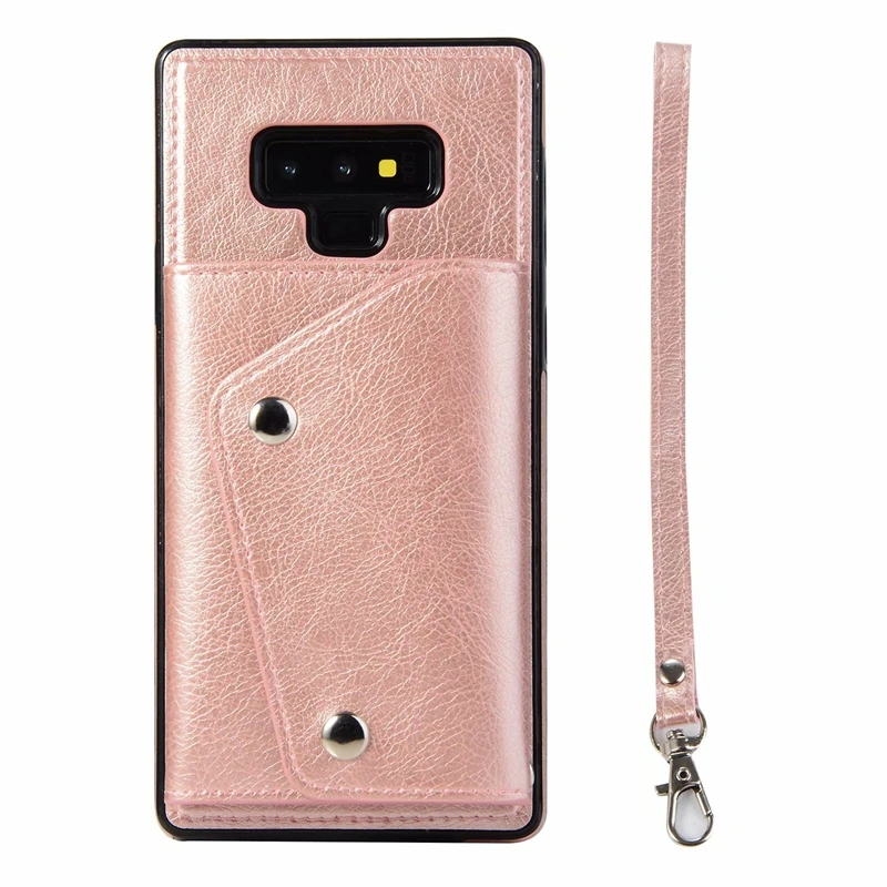 Чехол портмоне с откидной крышкой из искусственной кожи чехол для samsung Note 8 9 S8 S9