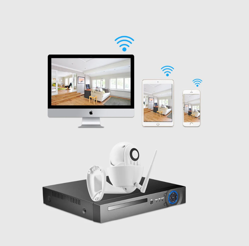 AZISHN панорамирование/наклон Wi Fi IP камера 1080P Беспроводная Проводная двухсторонняя