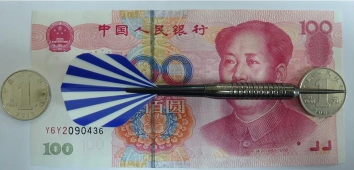 3 шт. 18 г наконечник никелевой стали стрела для Дартса с милым синим оперение