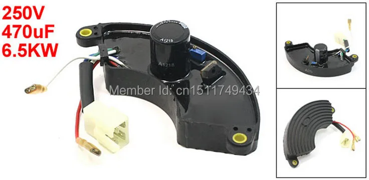 

Motorcycle Parts 6.5KW 470uF 250V Voltage Generator Regulator Capacitor Black