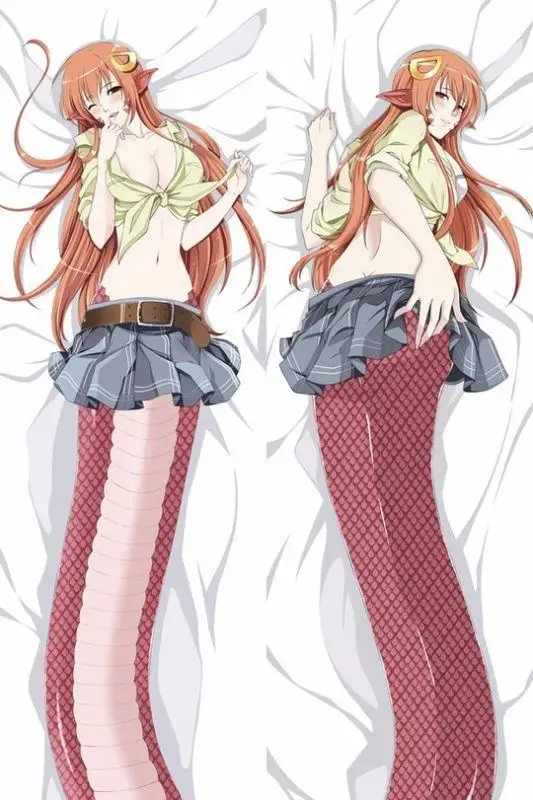 Наволочка с Аниме Monster Musume no Iru Nichijou персонажи сексуальная девушка Miia otaku Подушка