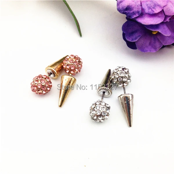 Новинка Запонки серебренные конструкции в стиле панк стимпанк мужские шипах со