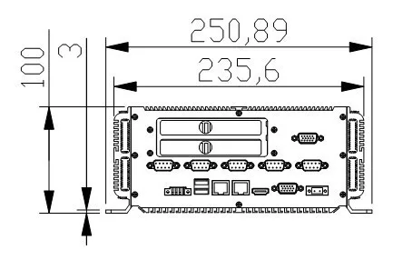 Безвентиляторный Встроенный промышленный ПК с PCI слотом компьютер процессор Intel