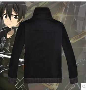 Sword Art онлайн GGO Kirito аниме Kazuto Kirigaya куртка пальто толстая хлопковая толстовка