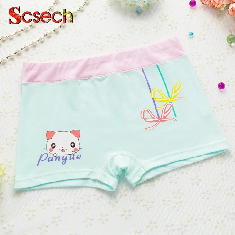 Хлопок От 3 до 9 лет трусики для маленьких девочек мультфильм дети Нижнее Бельё