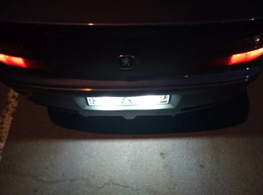 Светодиодный светильник для номерного знака автомобиля 18SMD 2 шт. прямая замена