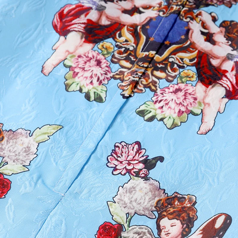 

blue print Streetwear A-Line O-Neck Sequined beading Diamonds Sleeveless Tank Above Knee 2018 Newest Spring Summer dress women