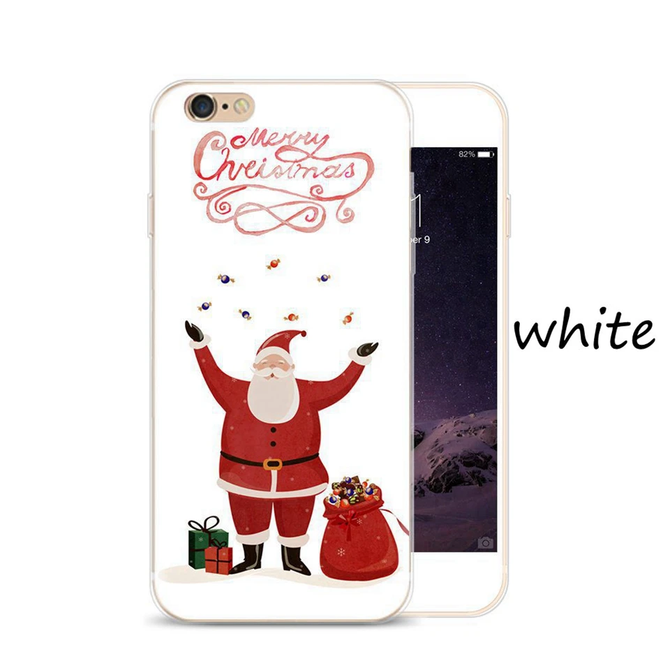 CASEIER силиконовый чехол для телефона iPhone X 8 7 6s 6 5S 5 роскошный Рождественский Plus SE