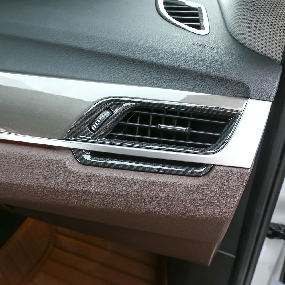 4 шт. углеродное волокно для BMW X1 f48 2016-2018 автомобильный АБС-пластик хромированный