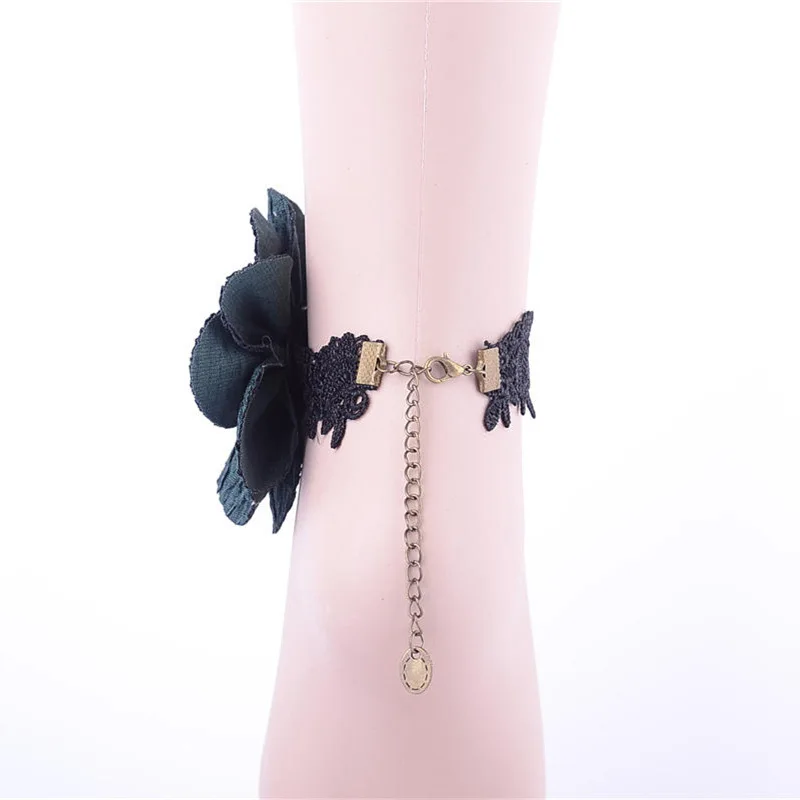 Fashion Women's Lace Big Flower Anklet for Women/Girl Beach Jewelry | Украшения и аксессуары