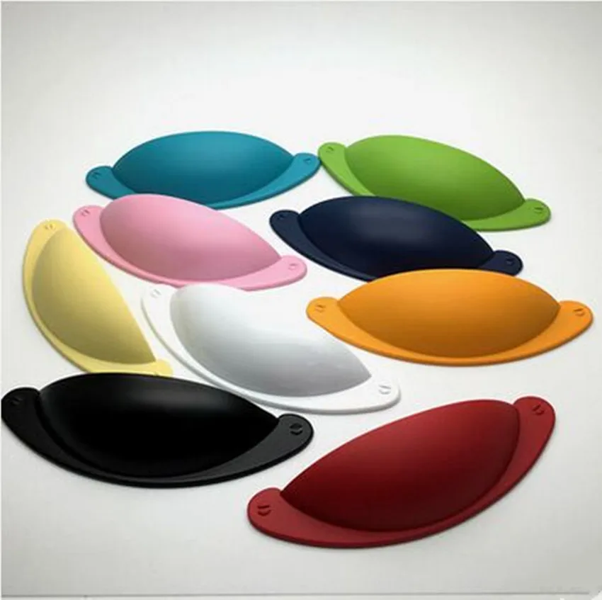 76 мм современная мода цветная ручка для мебели белый черный синий красный ящик