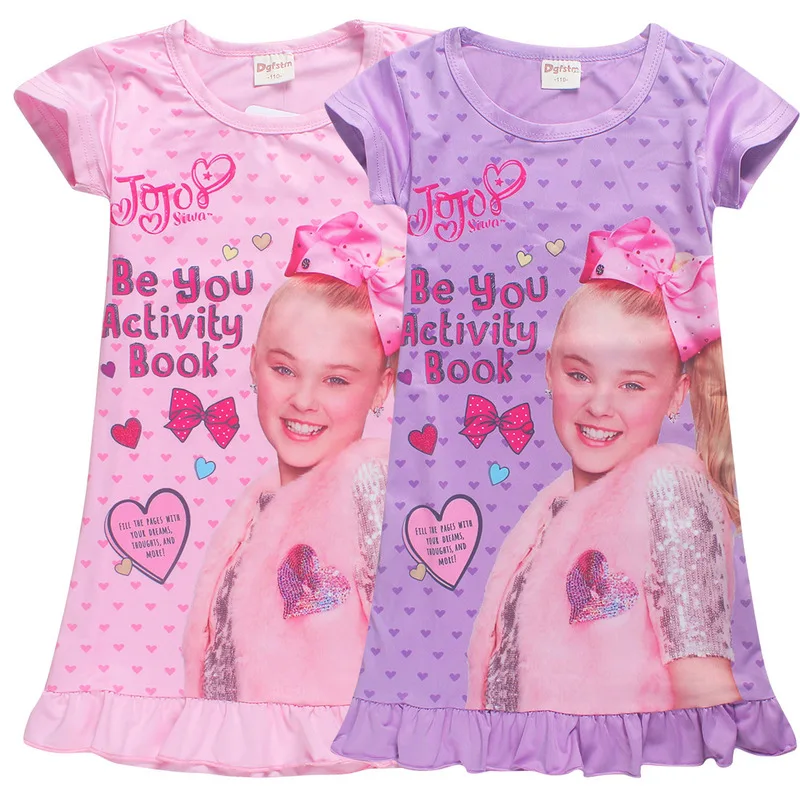 JOJO SIWA Moana/Детское платье с короткими рукавами и рисунком единорога платья