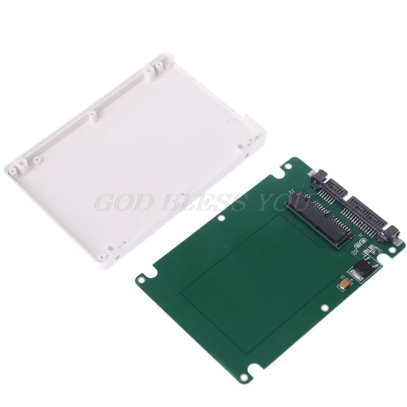 1," Micro SATA 16 Pin SSD до 2,5" SATA 22Pin адаптер для жесткого диска конвертер с чехлом