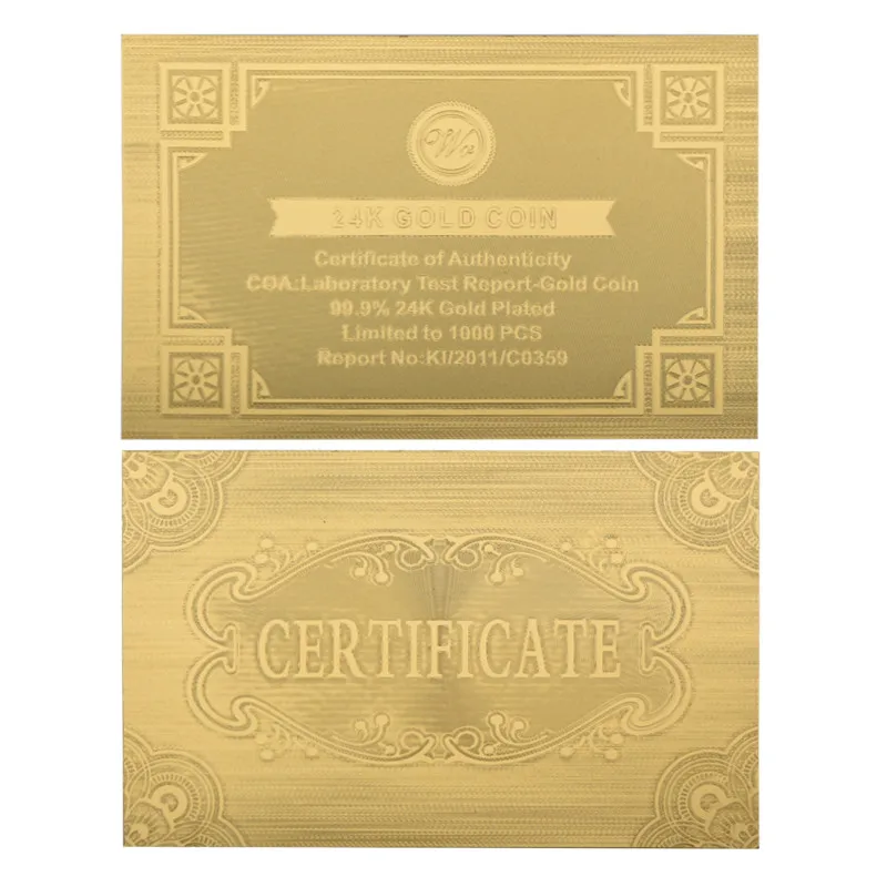 WR латунь ремесло Изысканные Золотые монеты американского Орла Свободы монета с