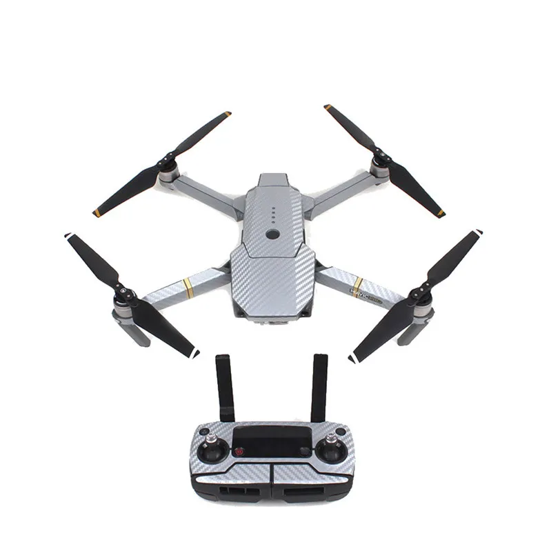 Роскошные углеродного волокна кожи wrap водостойкие наклейки аксессуары для DJI Mavic Pro J10T Professional заводская цена Прямая