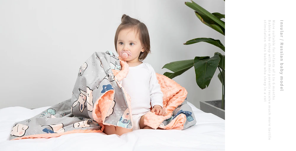 Newborn Baby Blanket Infant Bebe Polar Dot Swaddle Wrap Envelope Blankets For Kids Baby Cartoon Blankets Bedding