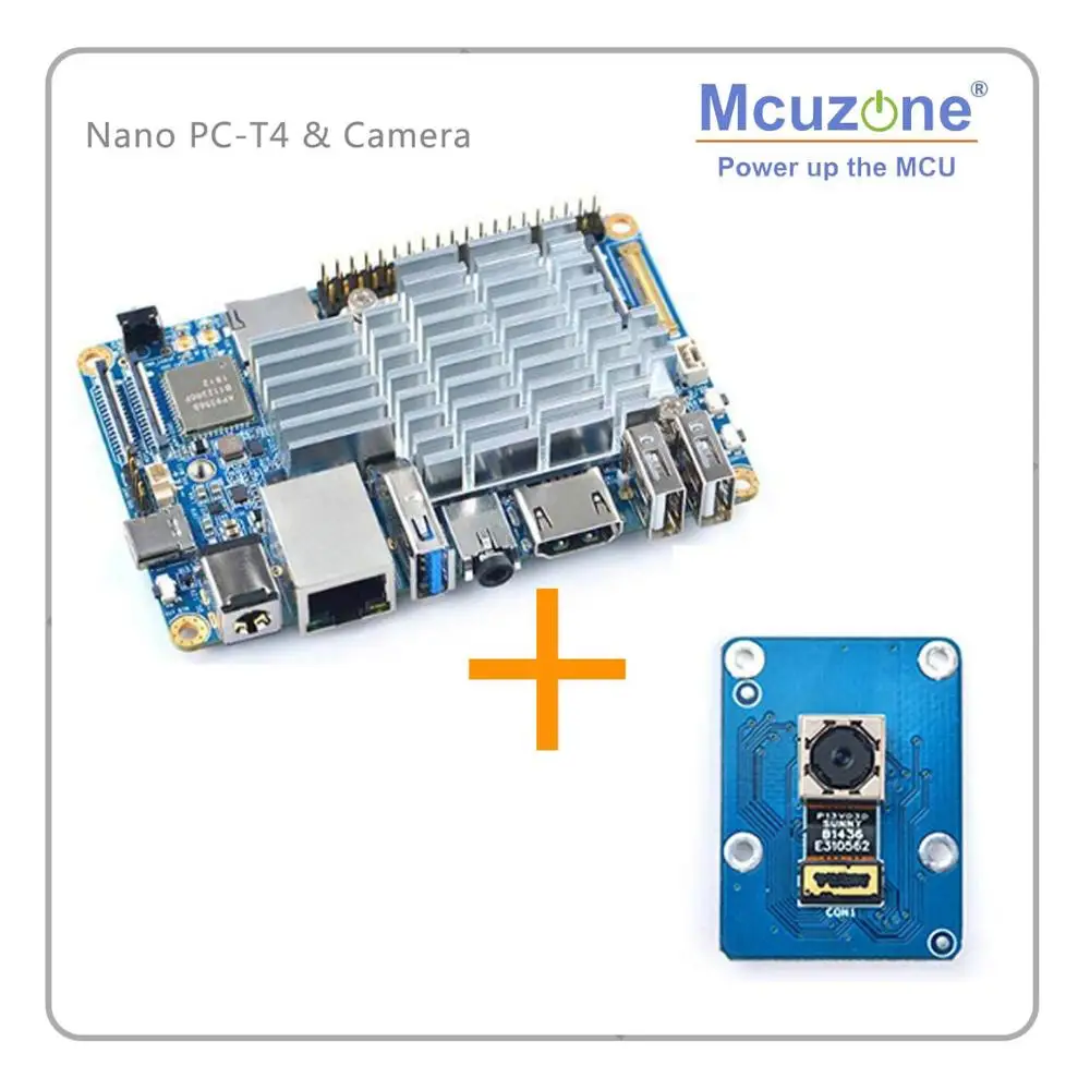 FriendlyARM NanoPC-T4 Rockchip RK3399 Cortex-A72 Cortex-A53 VR AI OpenCV TensorFlow MIPI двухдиапазонный Wi-Fi M.2PC 4 Гб Оперативная память 16 Гб EMMC - Комплект: Комплект 3